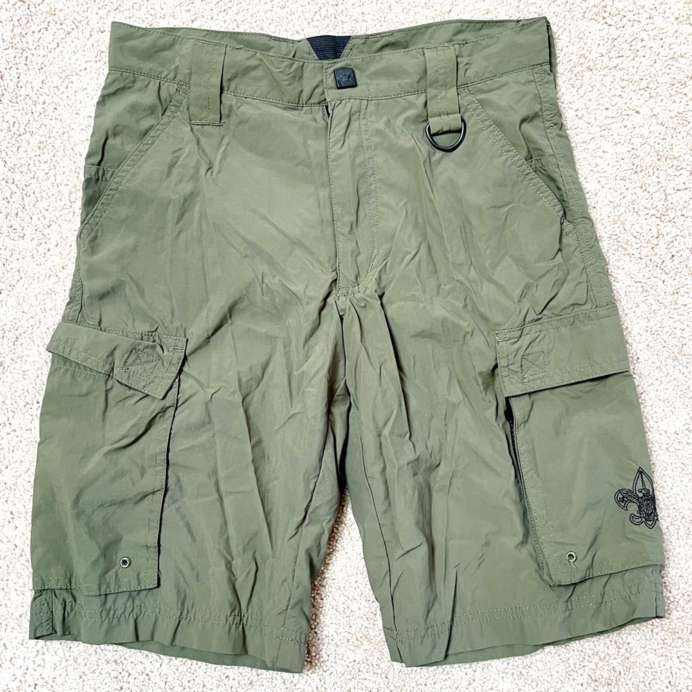 BSA Scouts Centennial uniform swim shorts Quick Dry Boys Youth Size XL 28” Waist